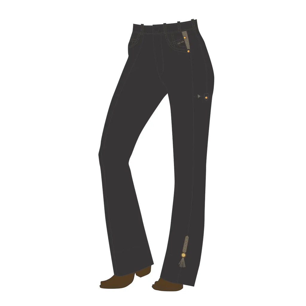 Riding Jeans with full suede seat (Style #275S) | Black