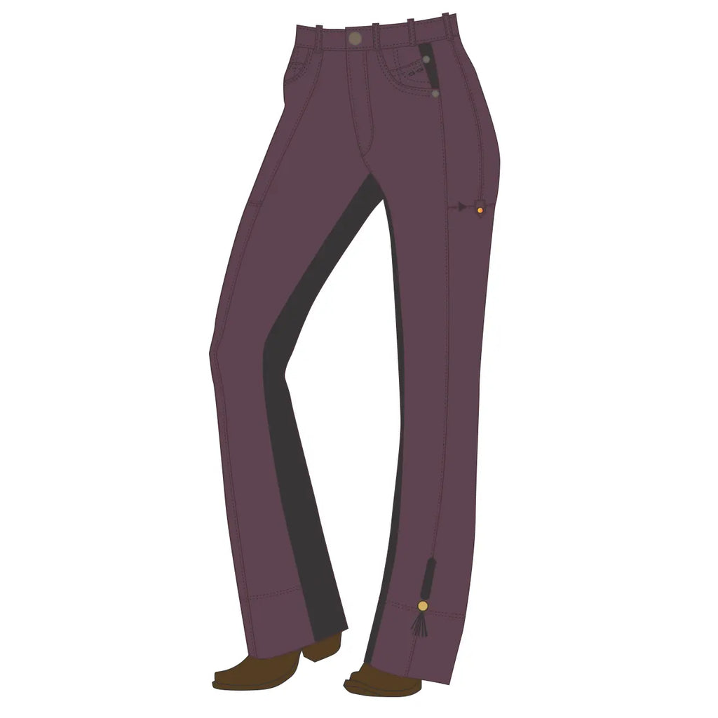 Riding Jeans with full suede seat (Style #275S) | Plum and Black