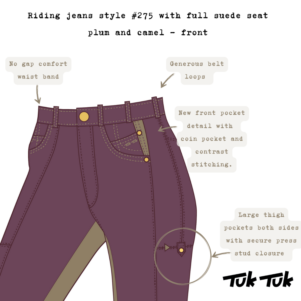 Riding Jeans with full suede seat (Style #275S) | Plum and Camel