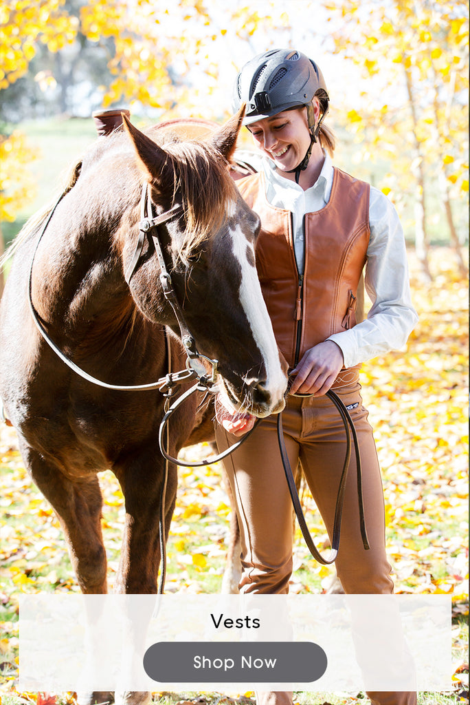 Image of a woman next to a horse