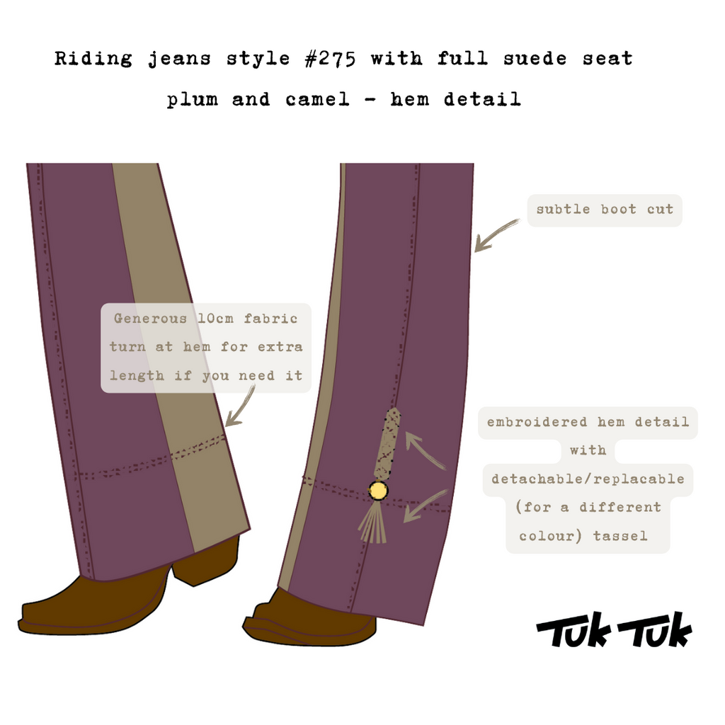 Riding Jeans with full suede seat (Style #275S) | Plum and Camel