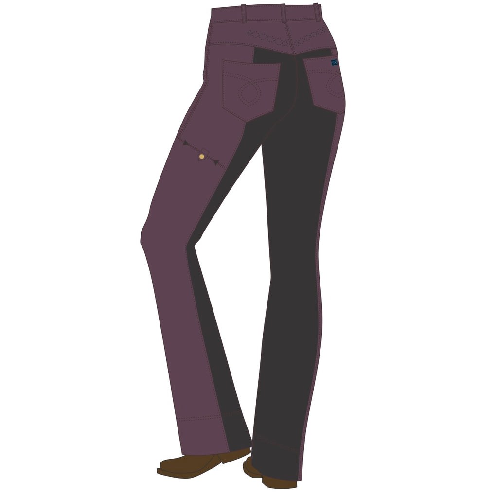 Riding Jeans with full suede seat (Style #275S) | Plum and Black