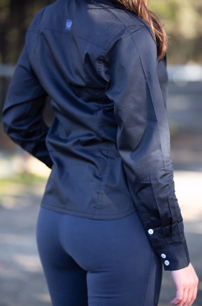 Fitted Cotton Shirt | Midnight Navy - TukTuk Clothing
