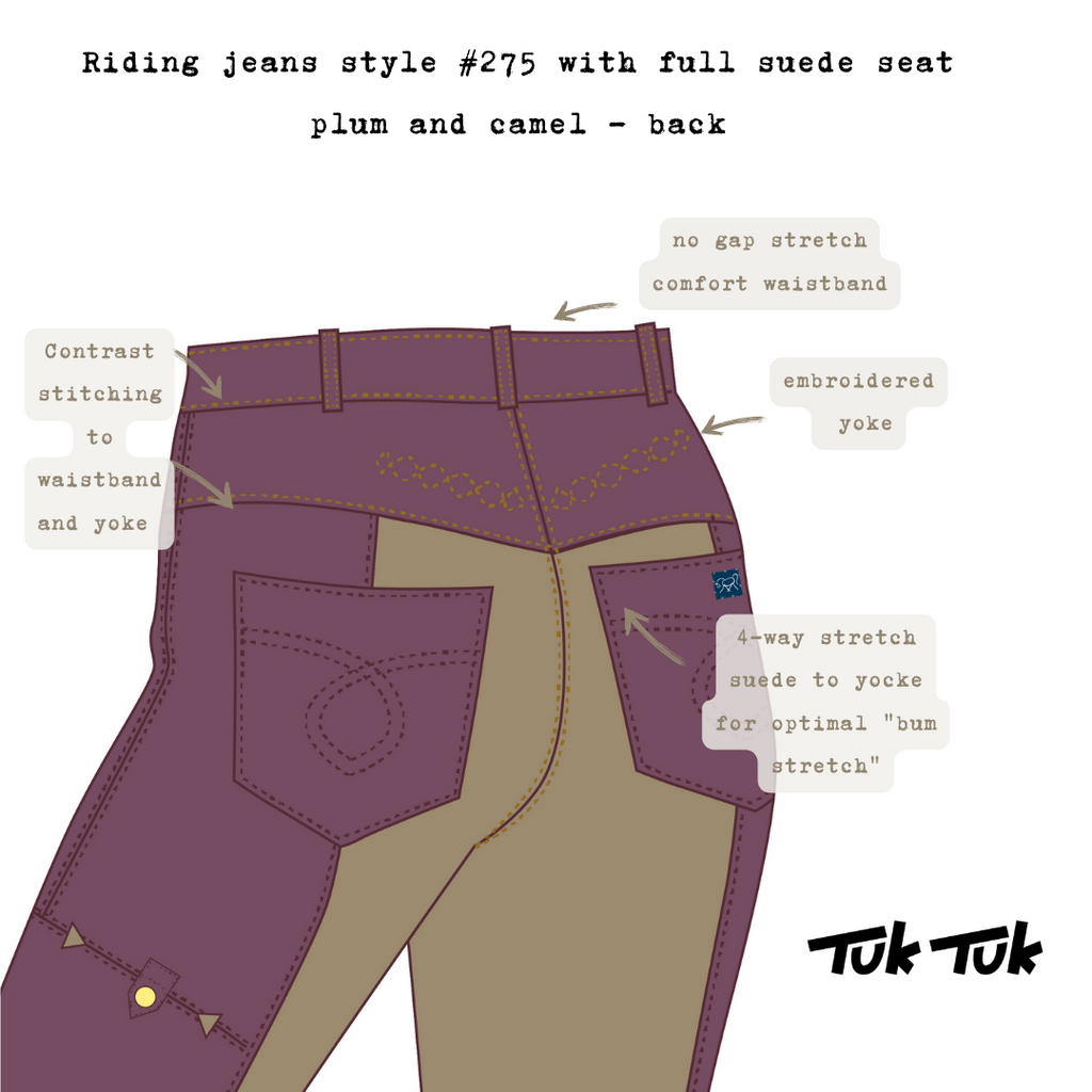 Riding Jeans with full suede seat (Style #275S) | Plum and Camel