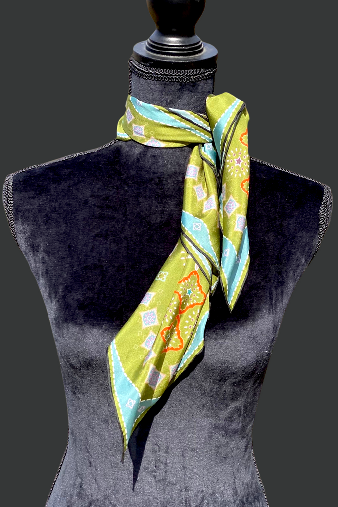 Silk Scarf | Southern Cross | Citrus | Midi - TukTuk Clothing